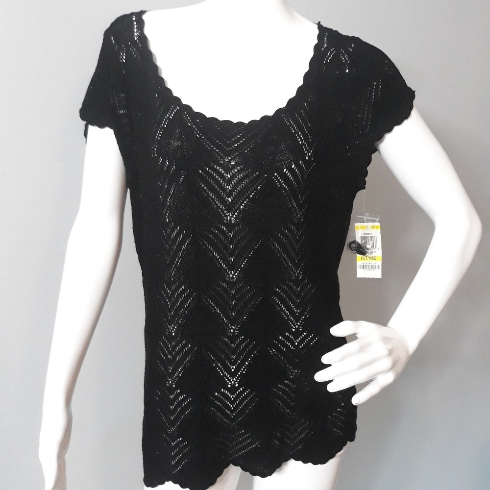 INC Black Top Size M